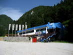 Krvavec - From distance <br> Lower station of cabin cable railway Krvavec Krvavec - From distance <br> Lower station of cabin cable railway Krvavec