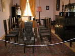Sneznik Castle - Museum (rooms) <br> Black dining room Sneznik Castle - Museum (rooms) <br> Black dining room