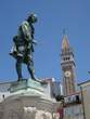 Tartini Square - Tartini Monument and the belfry of St. George's Church Tartini Square - Tartini Monument and the belfry of St. George's Church