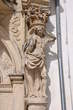 Murska Sobota Castle - Baroque portal with the atlantes figure Murska Sobota Castle - Baroque portal with the atlantes figure